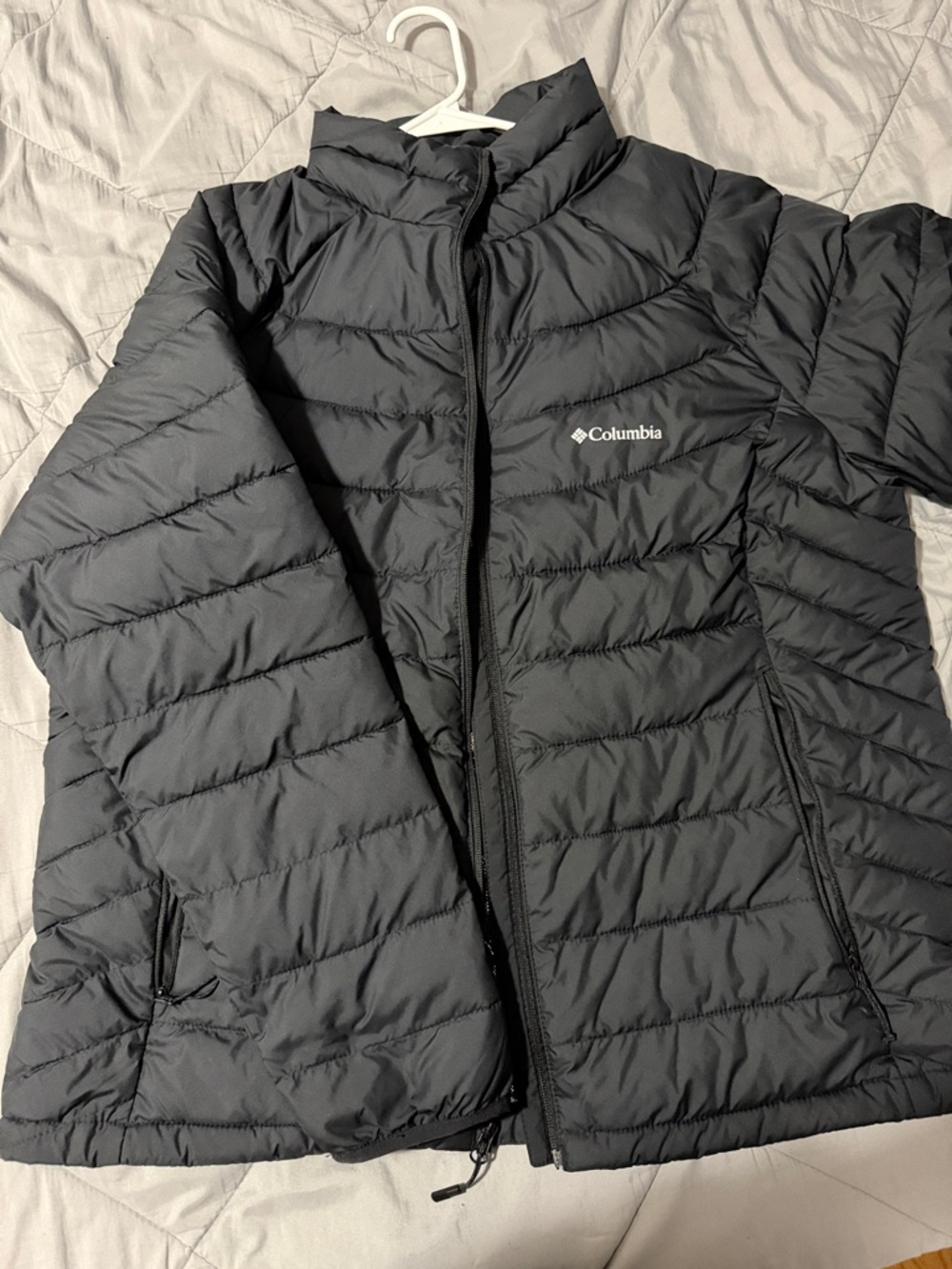 Columbia Black Quilted Packable Jacket